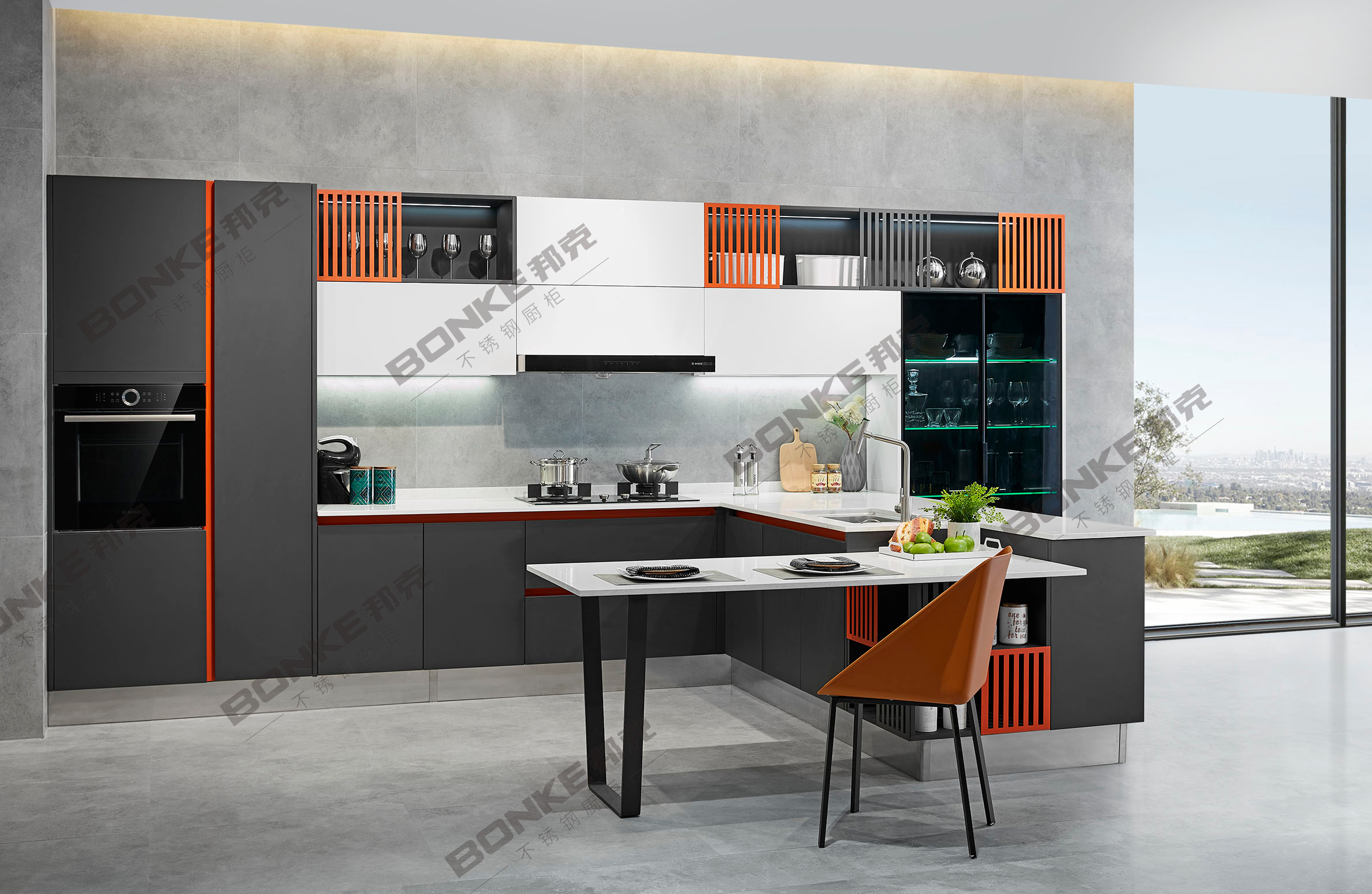 1、每次使用过后要对橱柜台面卫生进行清理,保持桌面干燥的状态。 2、在使用不锈钢厨柜时,最好能使用隔热垫或支架,避免热锅直烫、避免尖锐(如刀具)物品划损,就可以减少不必要的损耗,延长橱柜的使用寿命。 1、每次使用过后要对橱柜台面卫生进行清理,保持桌面干燥的状态。 2、在使用不锈钢厨柜时,最好能使用隔热垫或支架,避免热锅直烫、避免尖锐(如刀具)物品划损,就可以减少不必要的损耗,延长橱柜的使用寿命。